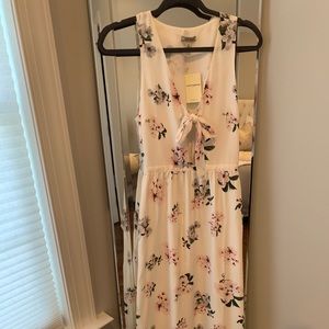 White Floral Maxi Dress